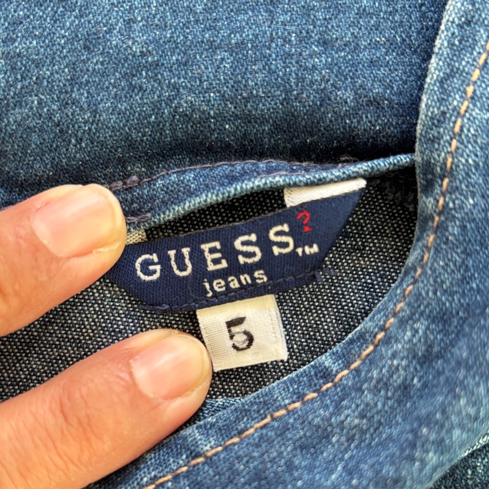 90s Vintage Guess Blue Denim Apparel - Picture 3 of 10